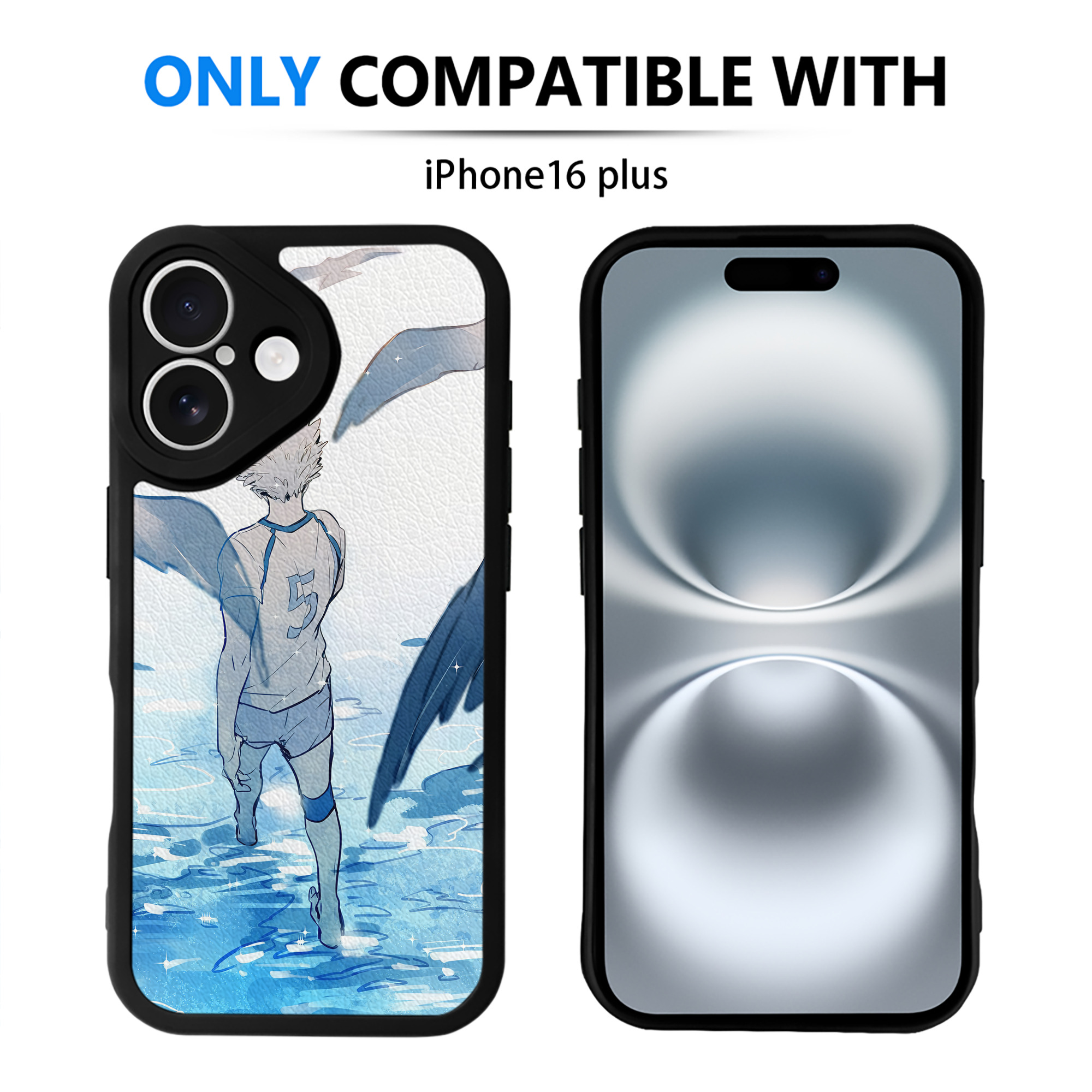 （画像用） ハイキュー!! Haikyu!! 【iPhone 16シリーズ対応】シリコンスマホケース（レザー調） 材質：シリコン